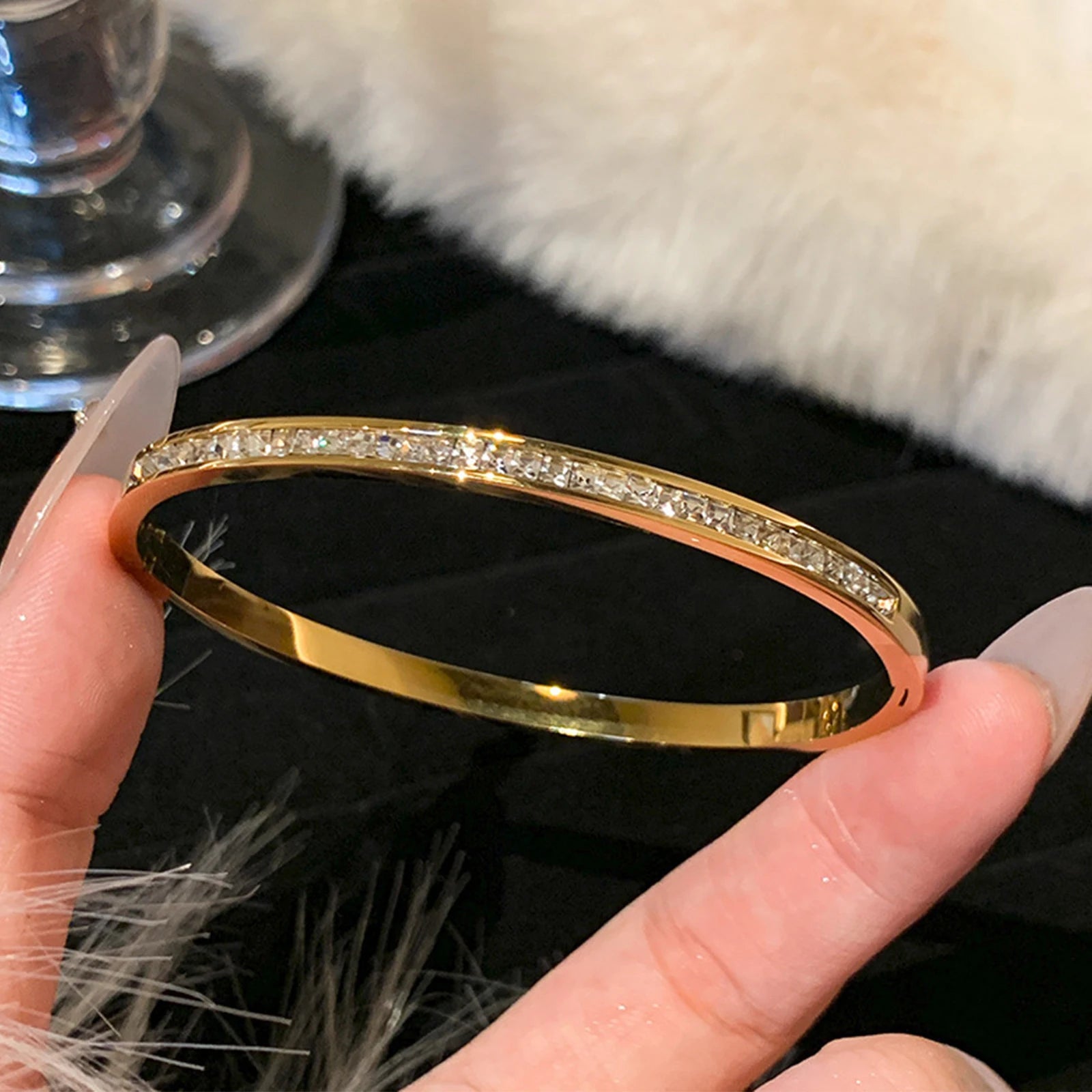 Aurora Gold Zircon Bracelet