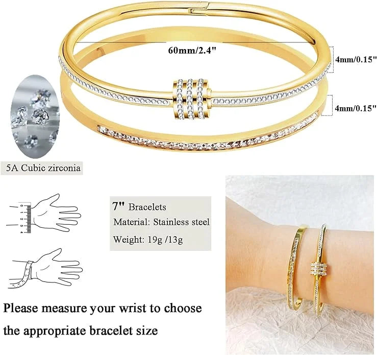 Aurora Gold Zircon Bracelet