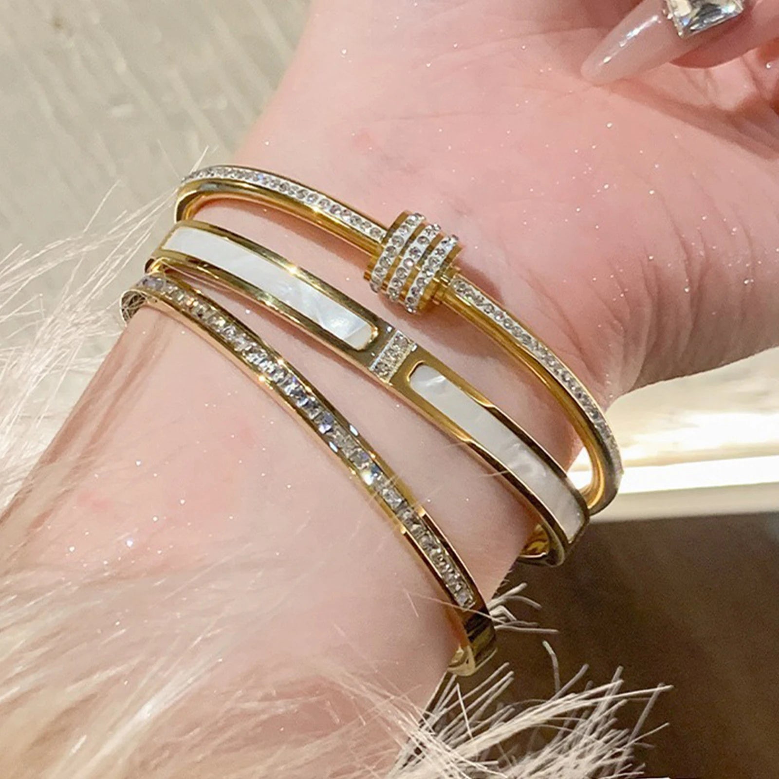 Aurora Gold Zircon Bracelet