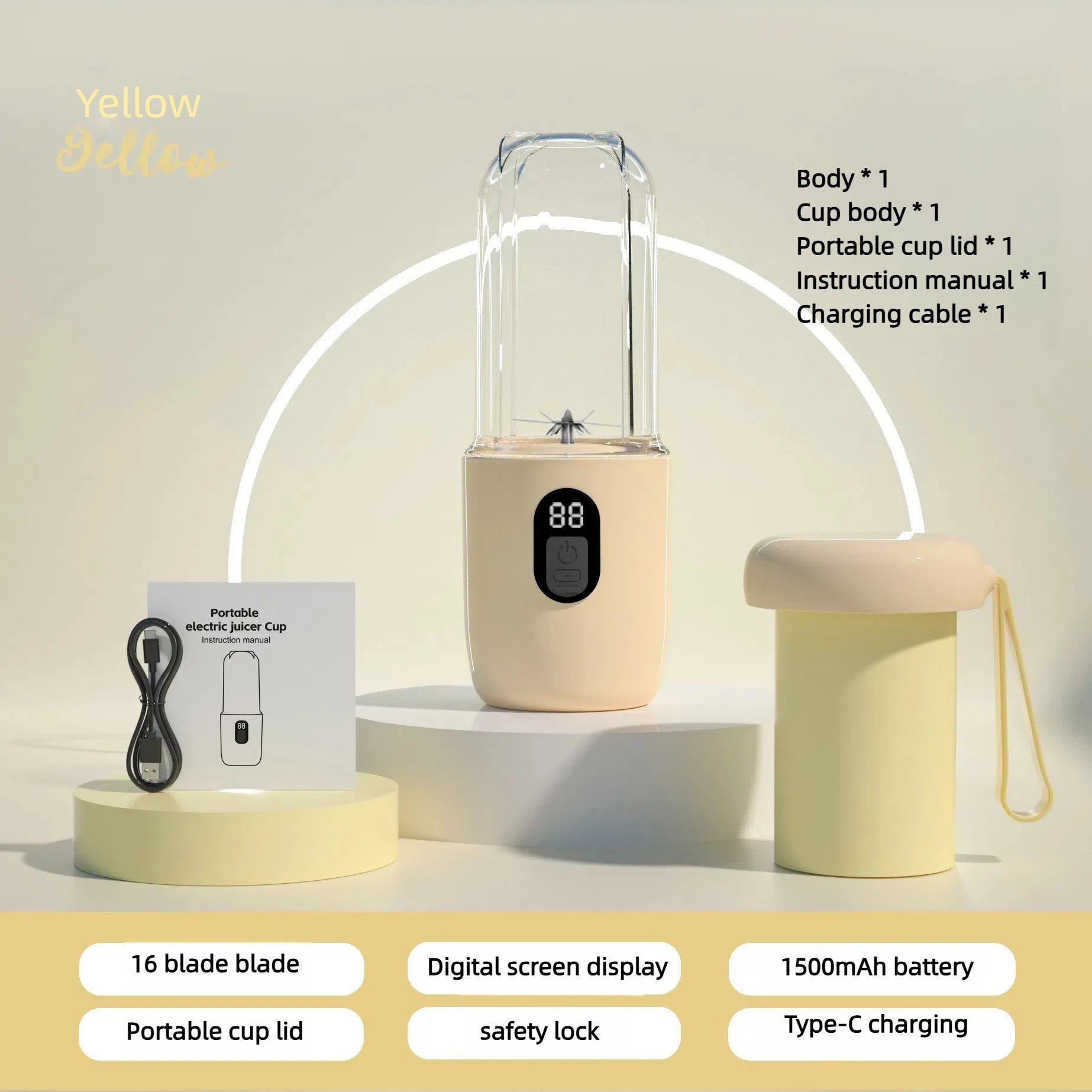 Portable USB Juice Blender – Fresh Drinks Anywhere