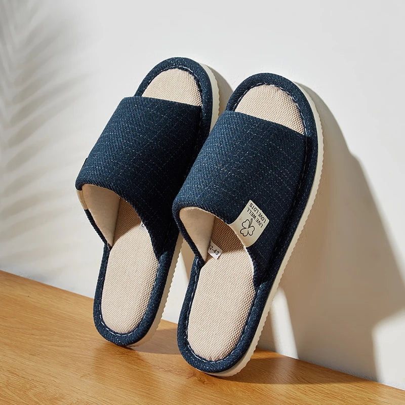 ComfyStep Linen Slippers